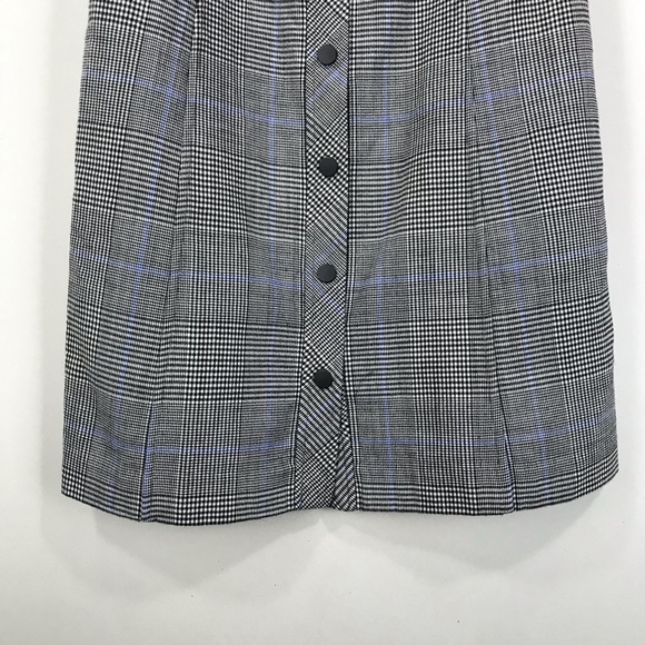 Theory S Easy Snap Wool Plaid Dress - Picture 3 of 10